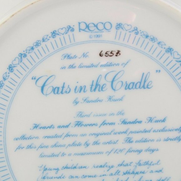 "Cats In The Cradle" Collectors Plate - Picture 10 of 12